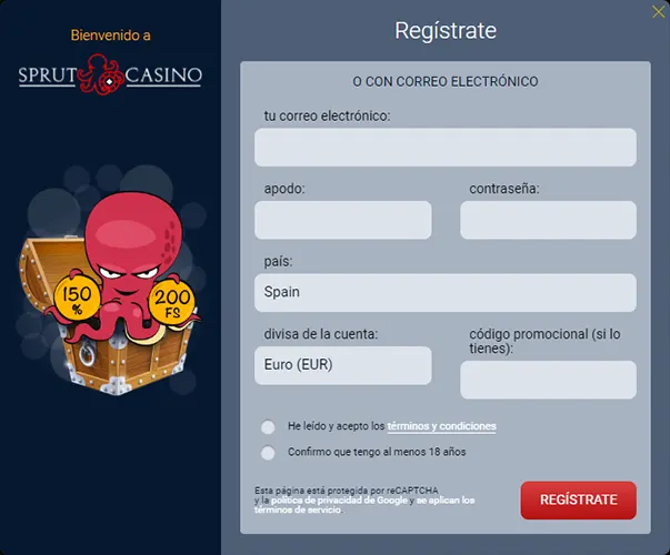 Procedimiento de registración