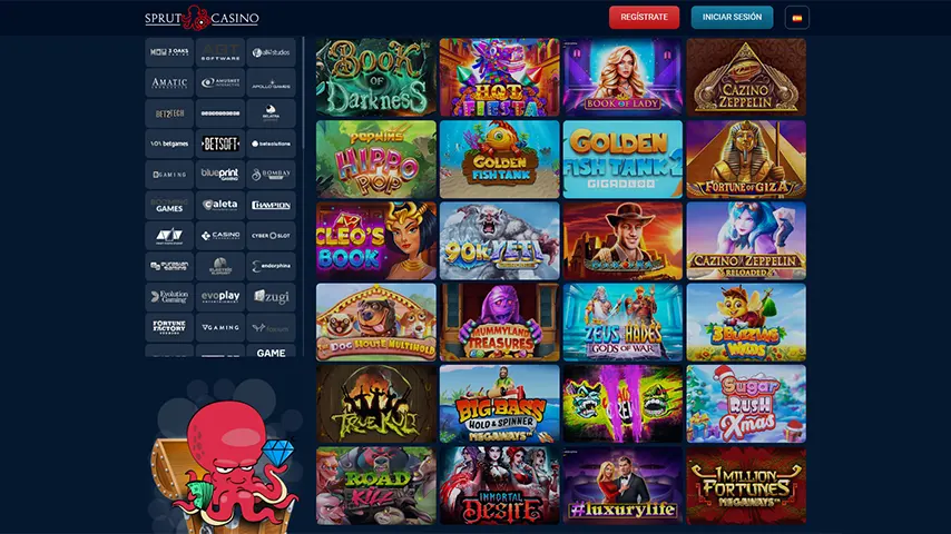 Catálogo de juegos de SprutCasino