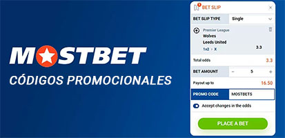 Códigos Promocionales de Mostbet Casino